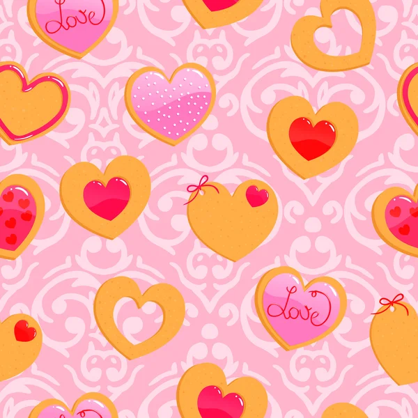 Seamless Valentine's Day pattern — Stock Vector