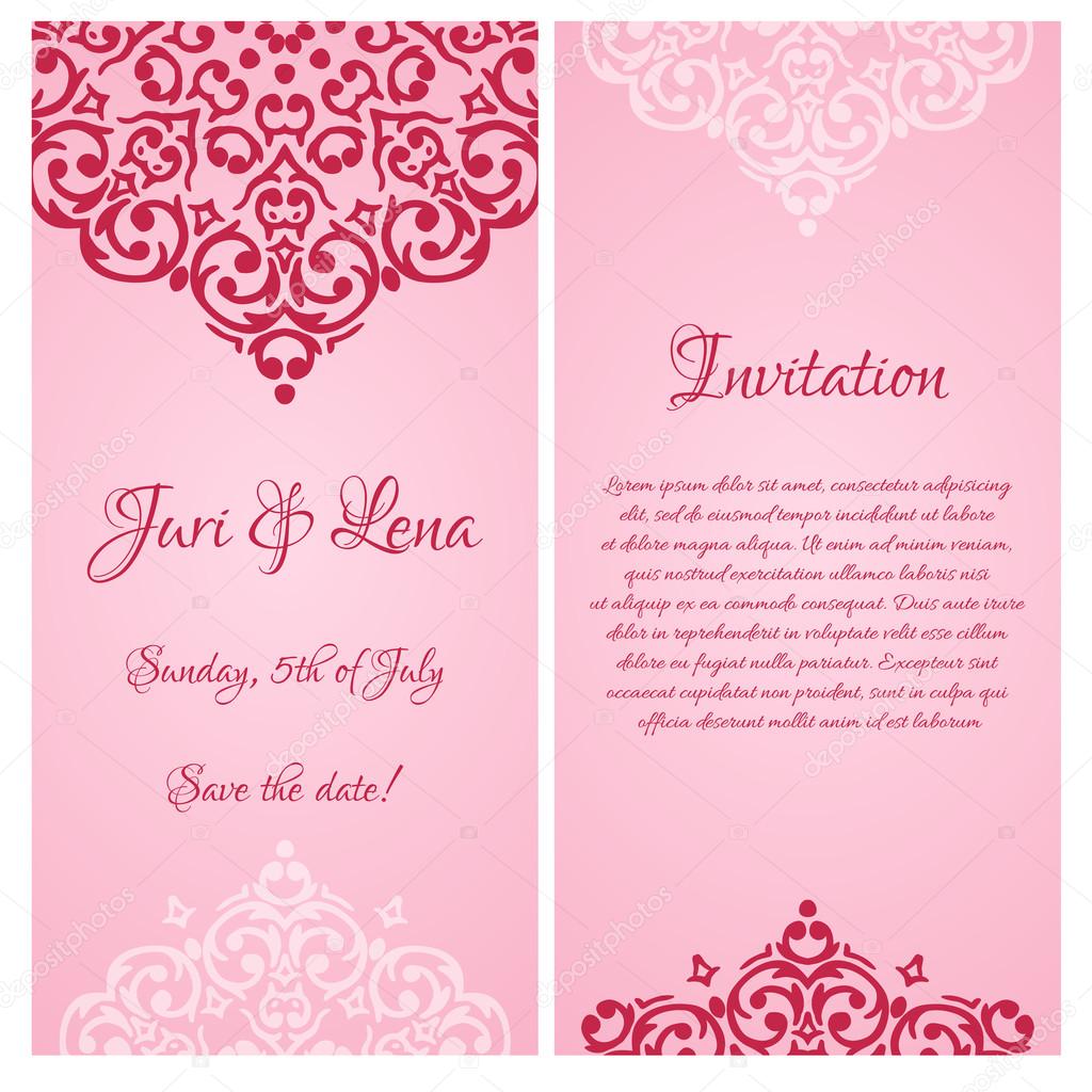 Wedding invitation banners