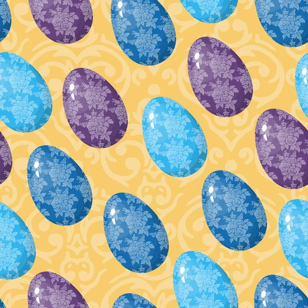 Fondo con huevos de Pascua — Vector de stock