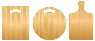 Set of chopping boards clipart