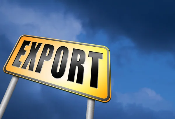 Export internationaler Gütertransporte — Stockfoto