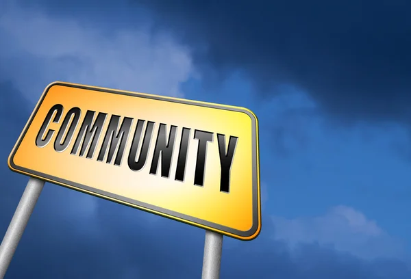 Gemeenschap een groep lokale mensen — Stockfoto