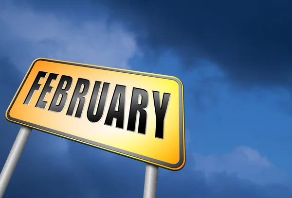 Februar Wintermonat — Stockfoto