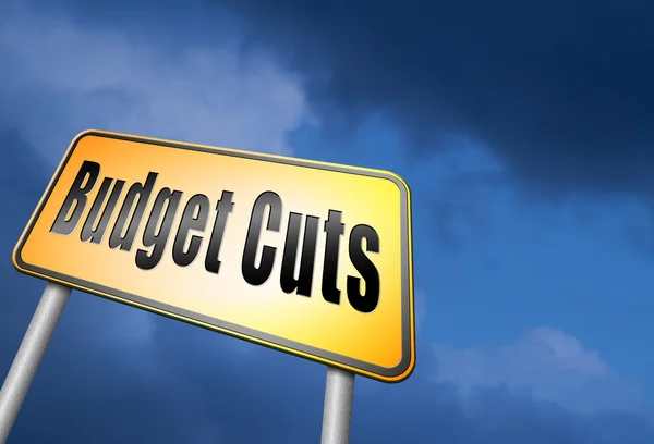 Budget cuts reduce costs — Stock Photo, Image