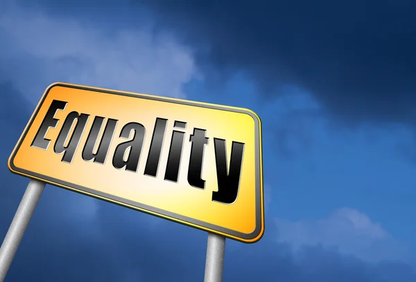 Рівність і солідарність рівні права — стокове фото