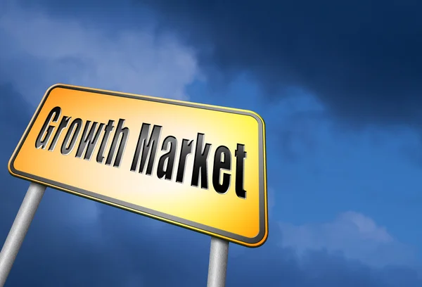 Growth market economy — Stock Photo, Image