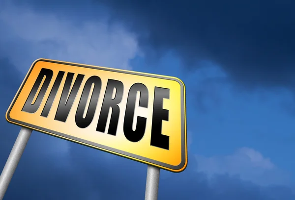 Divorce papers or document by lawyer — Stock Photo, Image