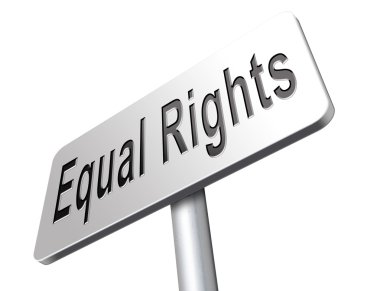 Equal rights no discrimination  clipart