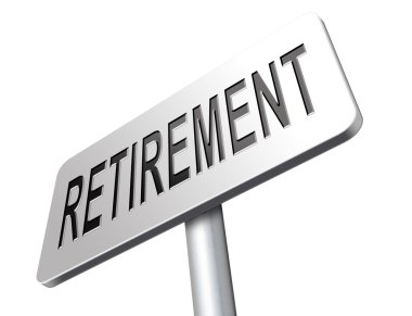 Emeklilik, yol işareti billboard.