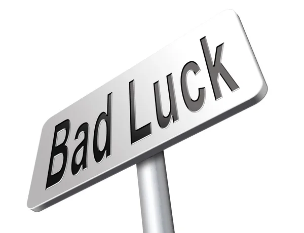 Bad luck or bad fortune — Stock Photo, Image