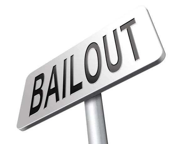 Bailout or bankruptcy economic crisis — Stock Photo, Image