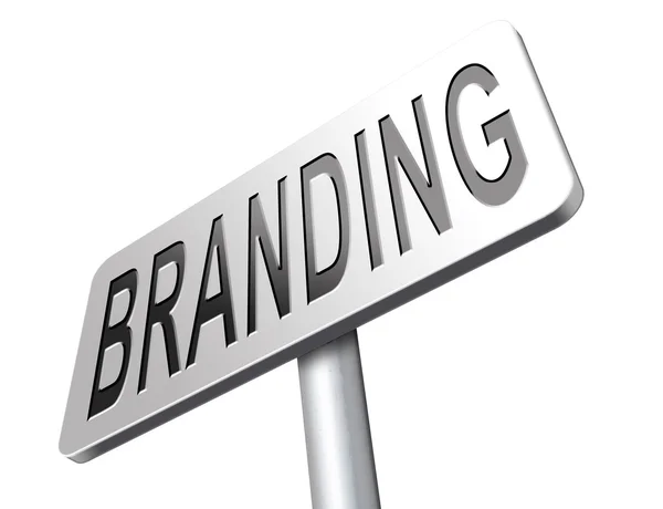 Marcando seu nome ou produto de marca — Fotografia de Stock