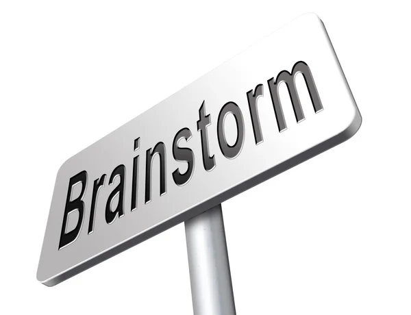 Brainstorm trabalho em equipe para criativo — Fotografia de Stock