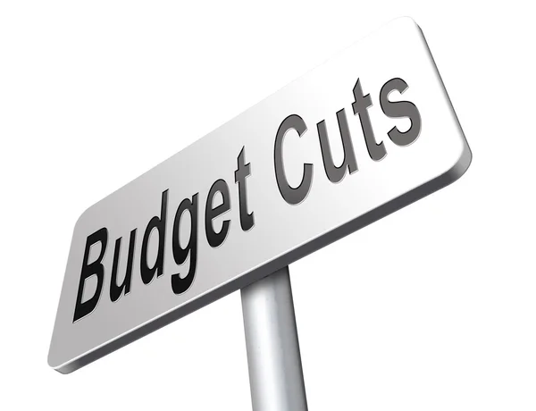 Bezuinigingen op de begroting de kosten verlagen — Stockfoto
