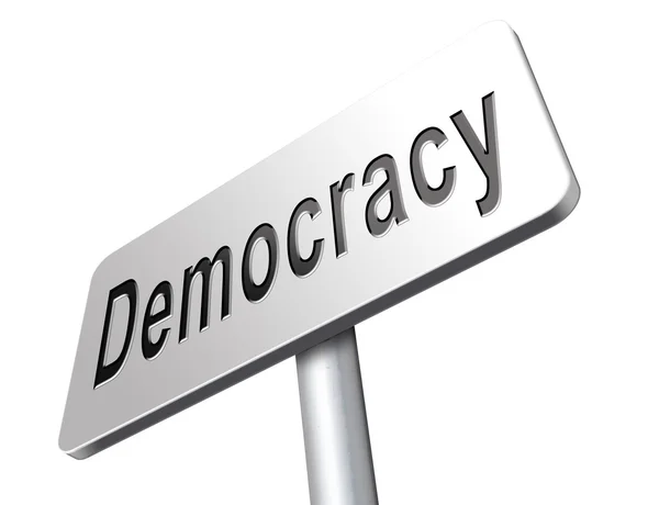 Democracy and political freedom power — Stock Photo, Image