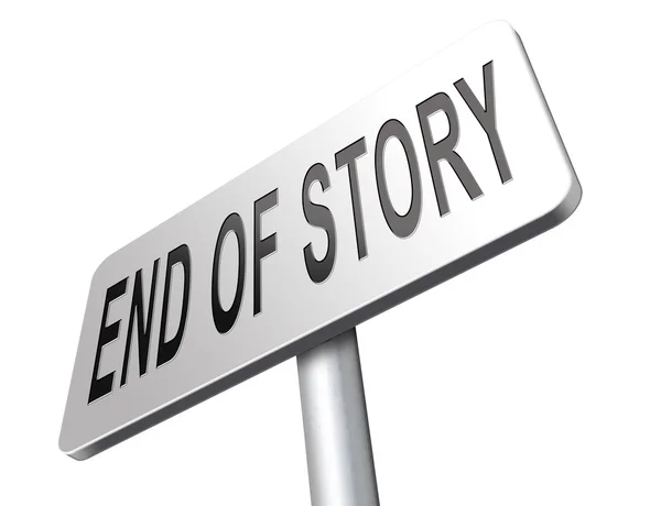 Final da história final — Fotografia de Stock