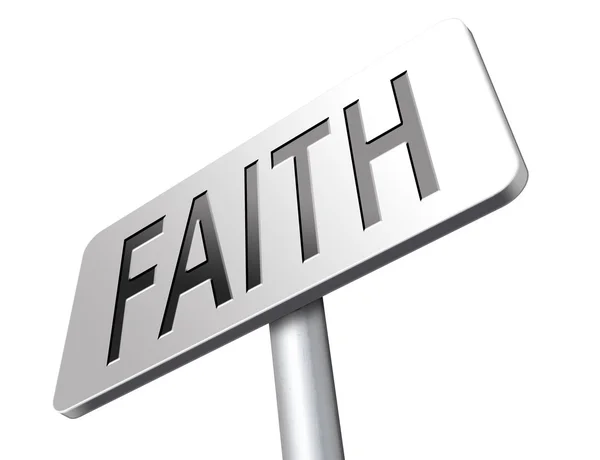 Víra, důvěra a víra v Boha — Stock fotografie