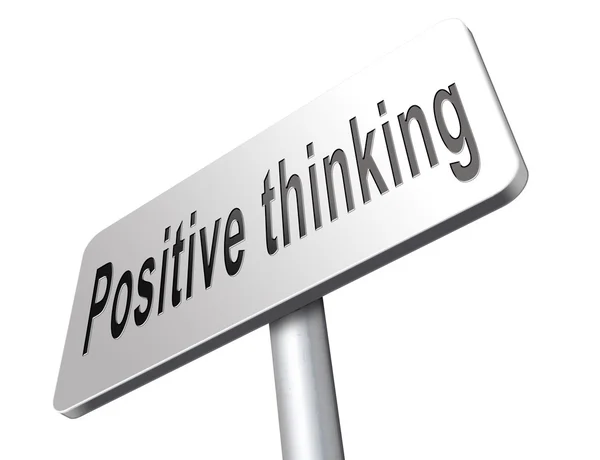 Positives Denken, Optimismus — Stockfoto