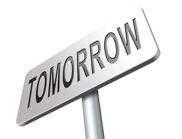 Tomorrow sign icon — Stock Photo, Image