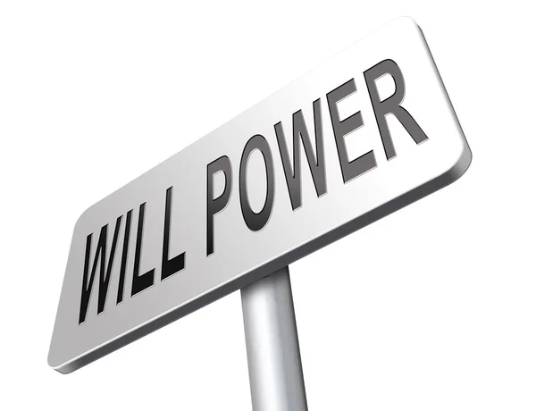 Will power self motivation — Stock Photo, Image