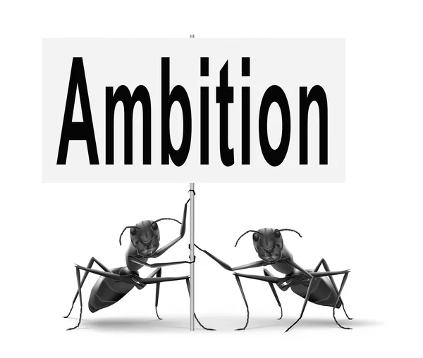 Ambition road sign billboard — Stock Photo, Image