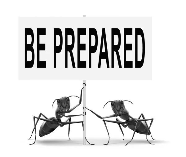 Be prepared road sign — Stock Photo, Image