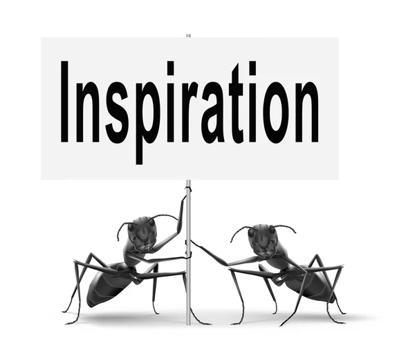 Inspiration, vägskylt billboard. — Stockfoto