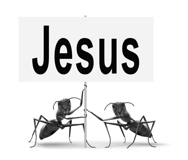 Jesus leading way — Stock Photo, Image