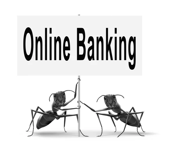 Online internet bankacılığı — Stok fotoğraf