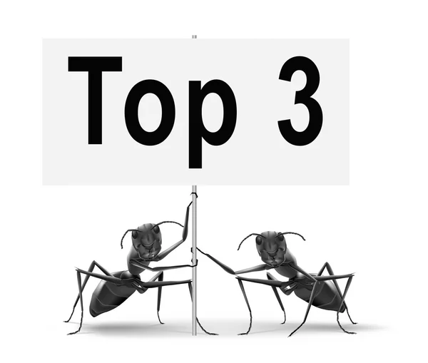 Top 3 gráficos — Fotografia de Stock