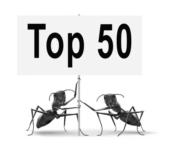 Top 50 charts — Stock Photo, Image