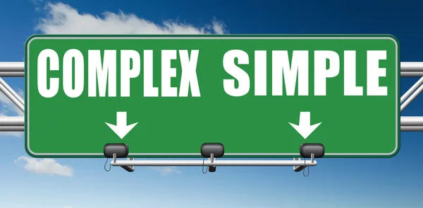 Eenvoudig of complex probleem — Stockfoto