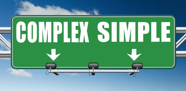 Panneau routier simple ou complexe — Photo