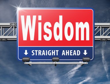 Bilgelik, yol işareti billboard