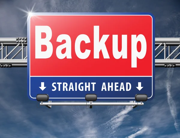 Back-up gegevensdocument — Stockfoto