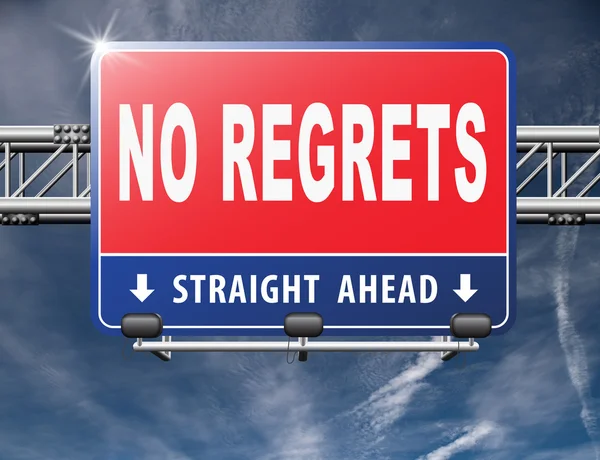 Regret or no regrets saying sorry — Stock Photo, Image