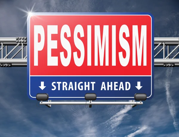 Pessimism, negative thinking — Stock Photo, Image