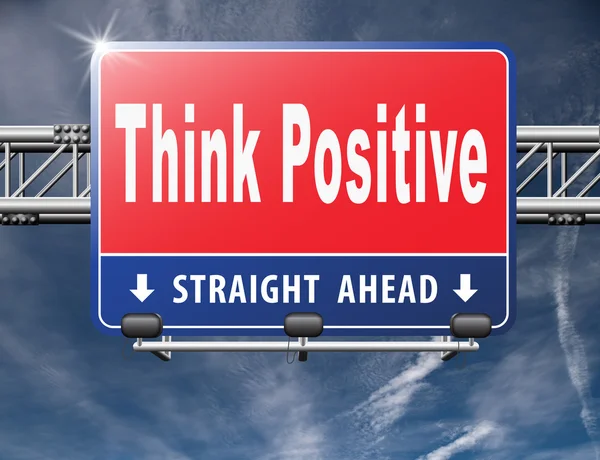 积极思考，作为一个乐观主义者 — 图库照片