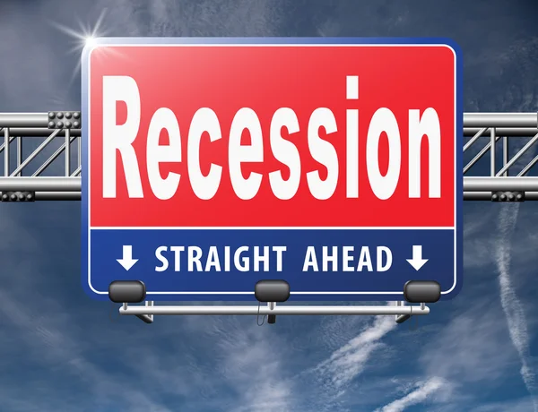 Recesszió válság bank — Stock Fotó