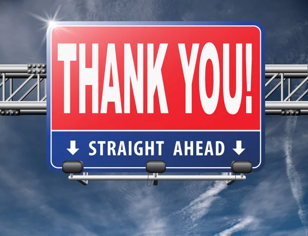 Thank you sign — Stock Photo, Image