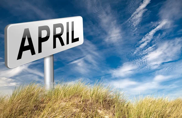 April spring month — Stock Photo, Image