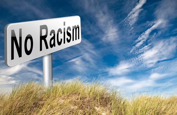 Arrêter le racisme et dire non à la discrimination — Photo