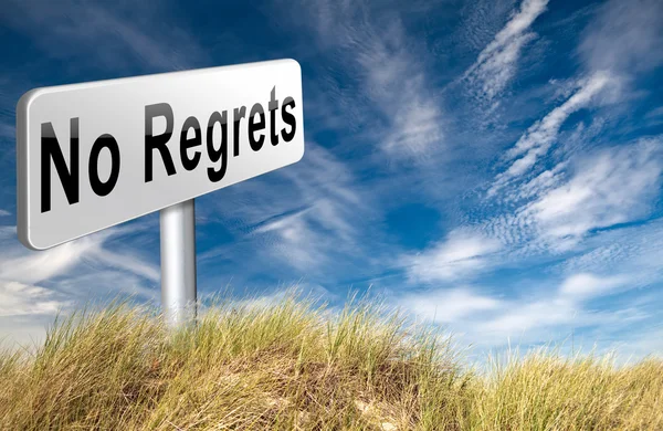 Regret or no regrets saying sorry — Stock Photo, Image