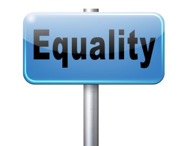 Eşitlik, yol işaret, billboard.