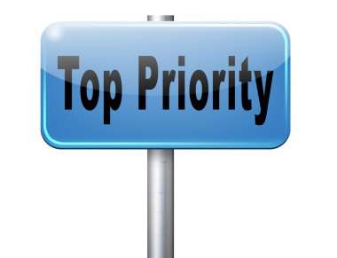 En öncelikli, yol işareti billboard.