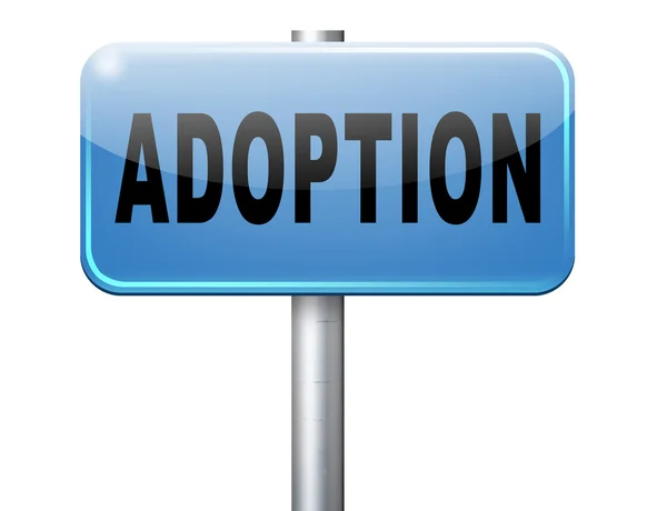 Child adoption becoming — Stock Photo, Image