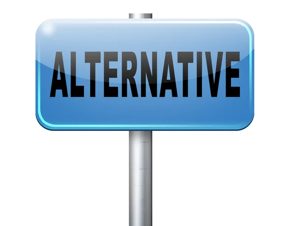 Alternative, road sign billboard. — Stock Photo, Image