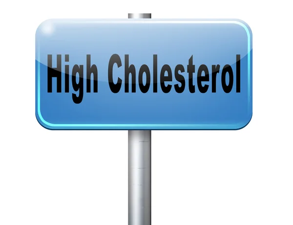 High cholesterol level — Stock Photo, Image