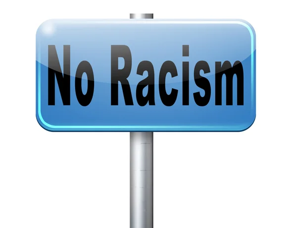 Detener el racismo y decir no a la discriminación — Foto de Stock