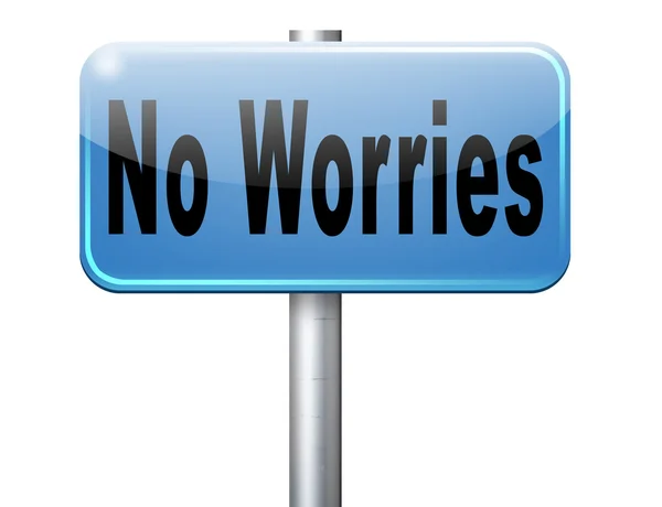 Stop worrying no worries keep calm — Stock Photo, Image